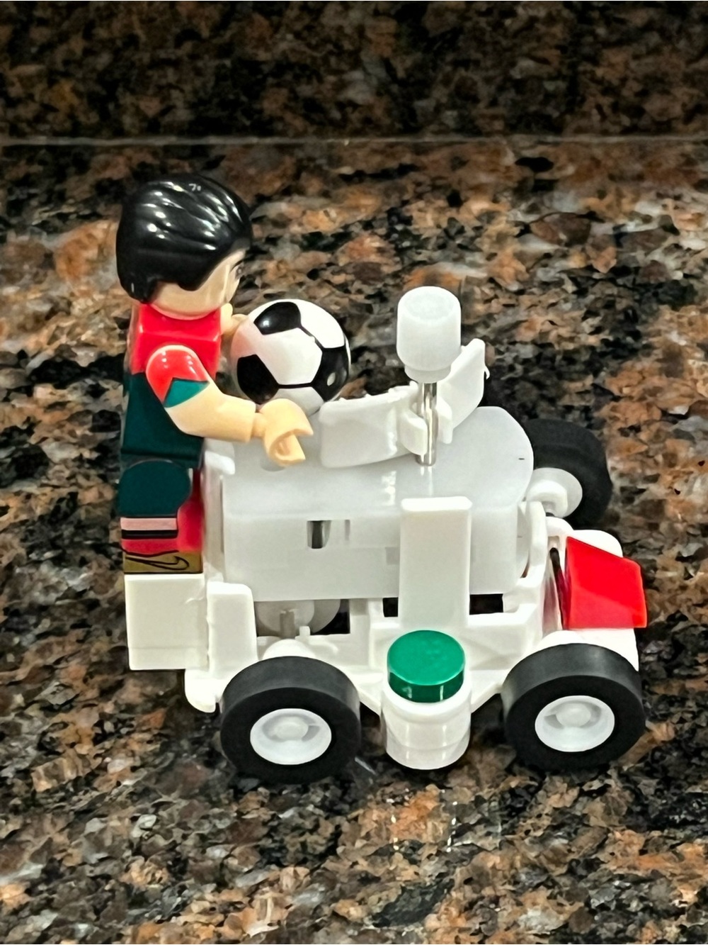 Cristiano Ronaldo Soccer Figure wind up Toy Vehicle Magnetic